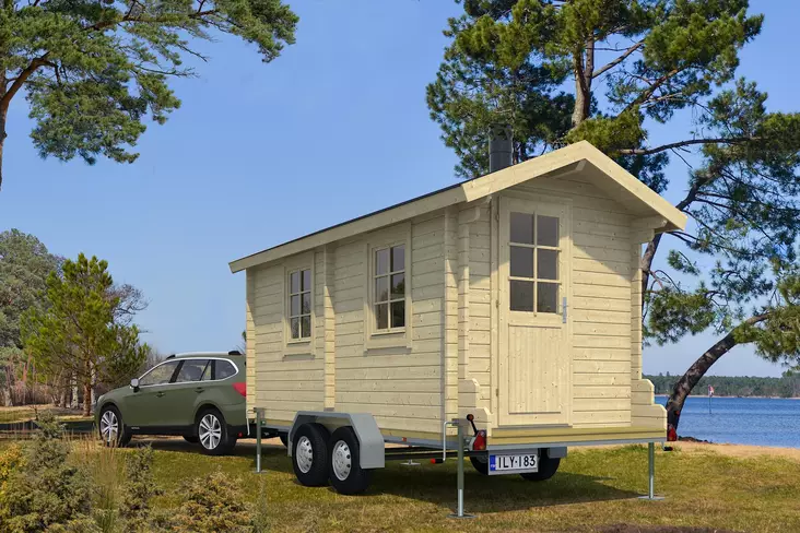 SAUNAK=C3=84RRI 2-AKSELINEN - Jarrulliset perävaunut - 20172 - 1