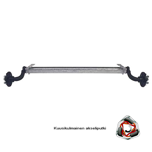 KUMIV. AKSELI AL-KO 750 KG A 1200 WP - Peräkärryn akselit - 17613 - 1