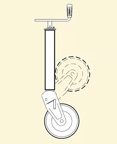 per=C3=A4vaunun NOKKAPY=C3=96R=C3=84 500 KG TAITTUVA - Nokkapyörät - 18904 - 2