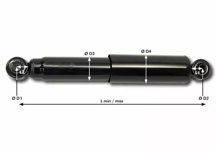 ISKUNVAIMENNIN 240-345 - Akselin iskunvaimentimet - 21025 - 2