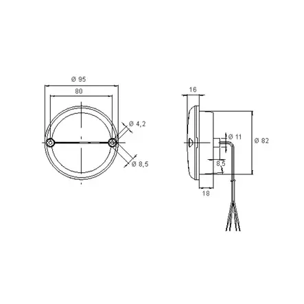 JOKON LED BRS 725 12V TAKA/JARRUVALO - Muut valot & valosarjat - 10939 - 2